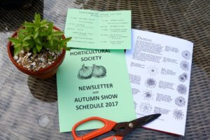 Gardening society schedule