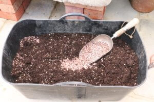 Alpine planting mix - compost and grit