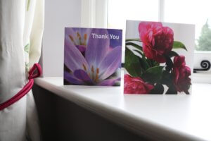 Floral greeting cards