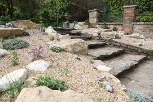 Finished rock garden